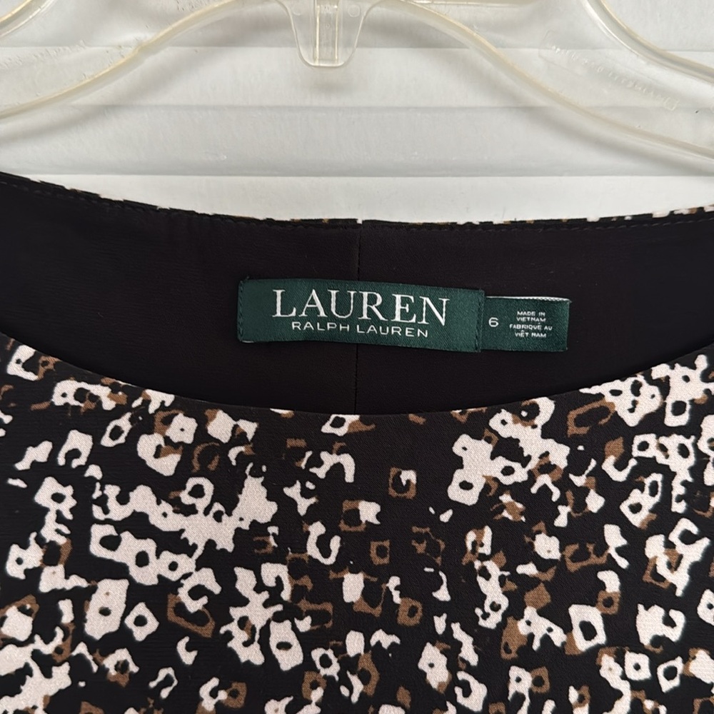 Ralph Lauren Black and Cream Patterned Stretchy Dress - Picture 3 of 5
